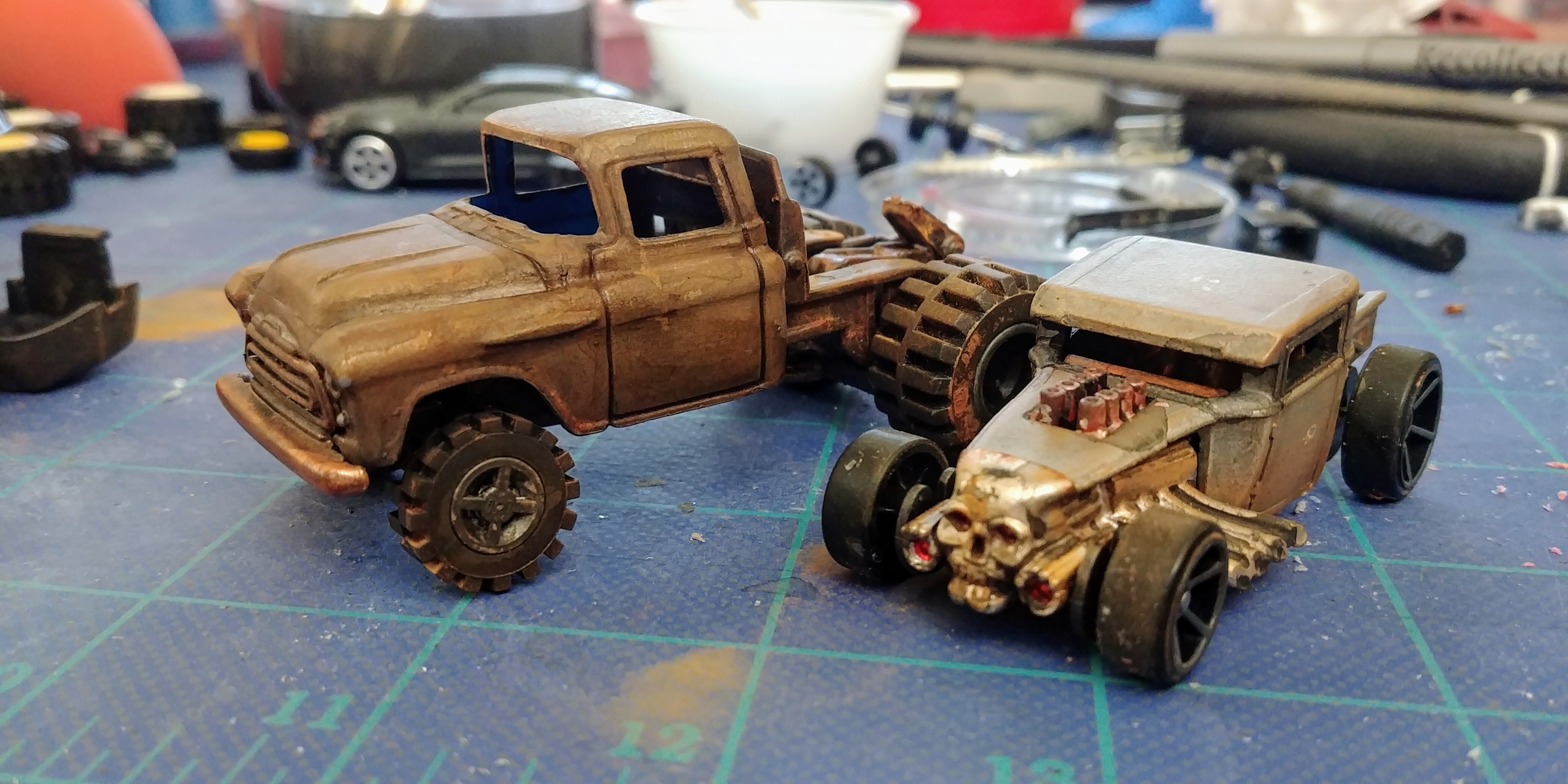 Gaslands kitbashed car