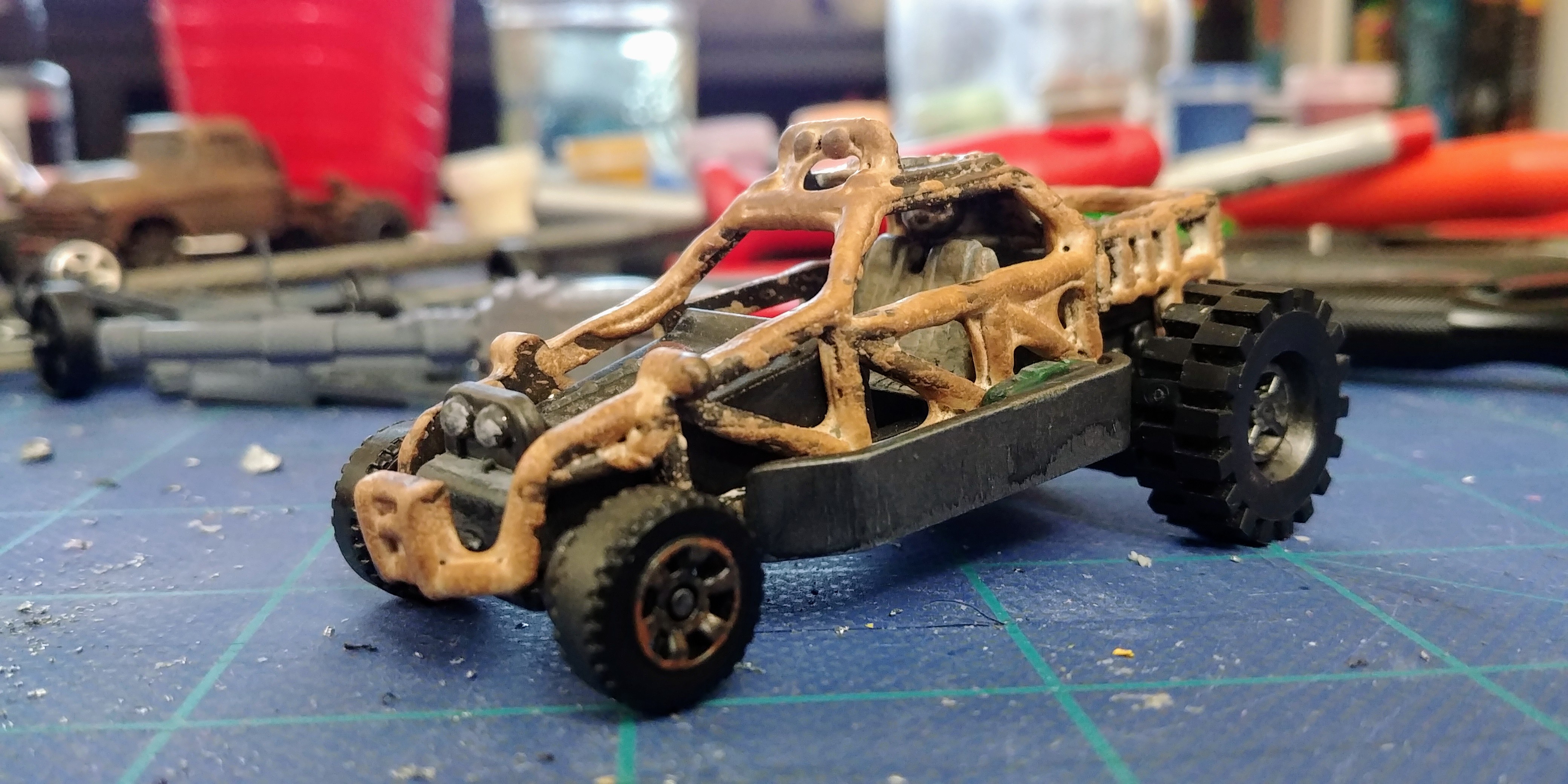 Gaslands kitbashed car