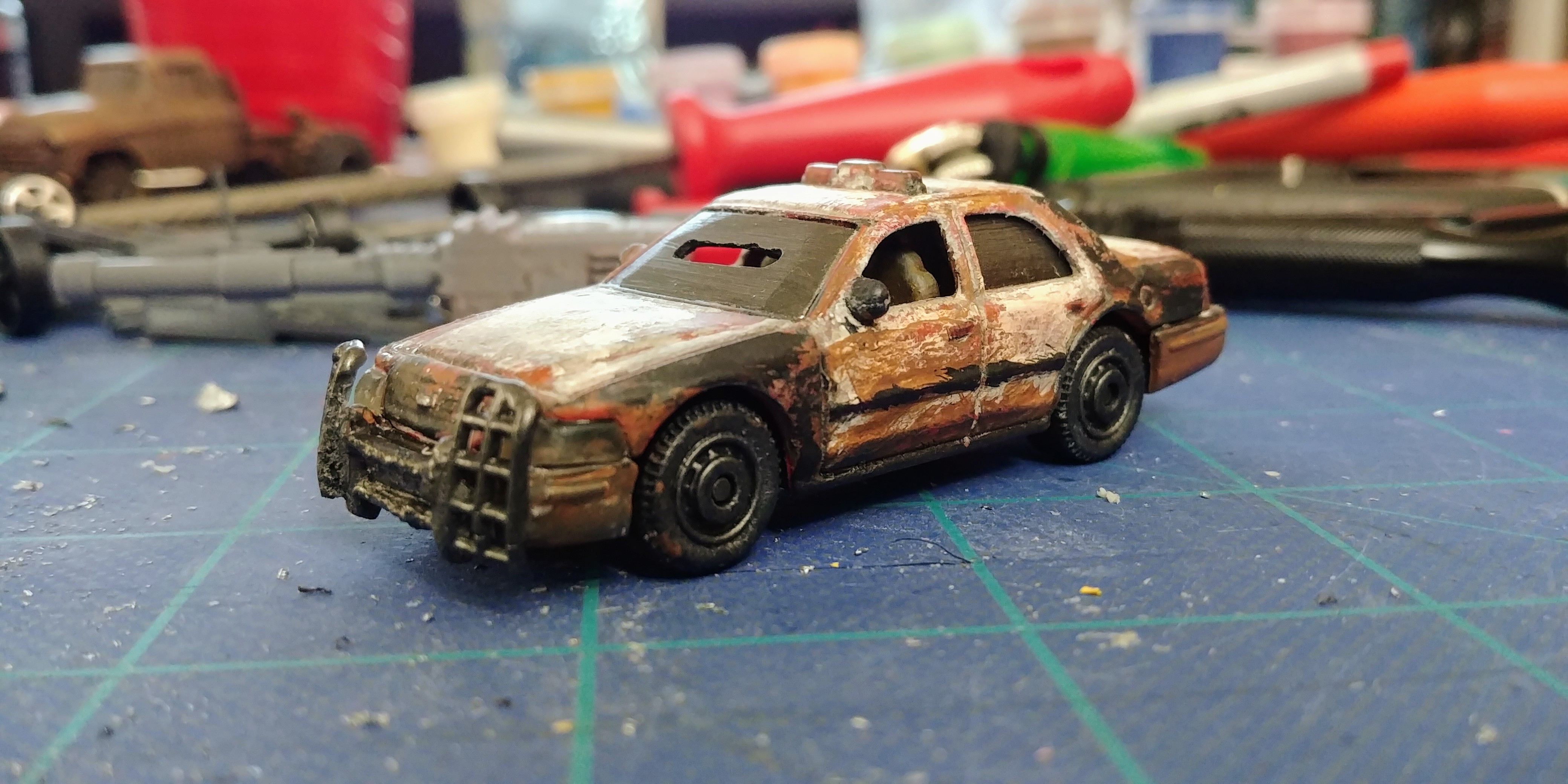 Gaslands kitbashed car
