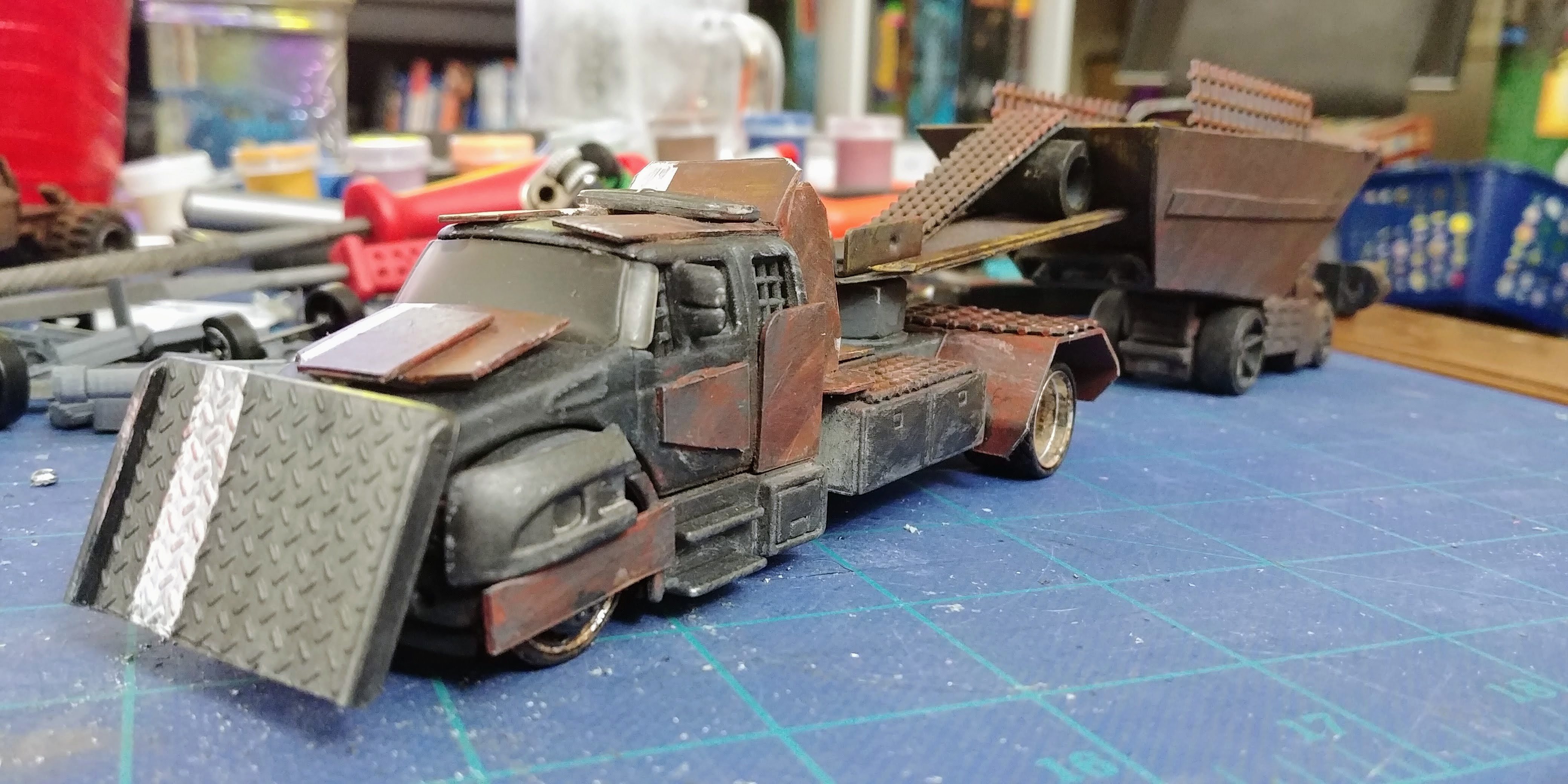 Gaslands kitbashed car
