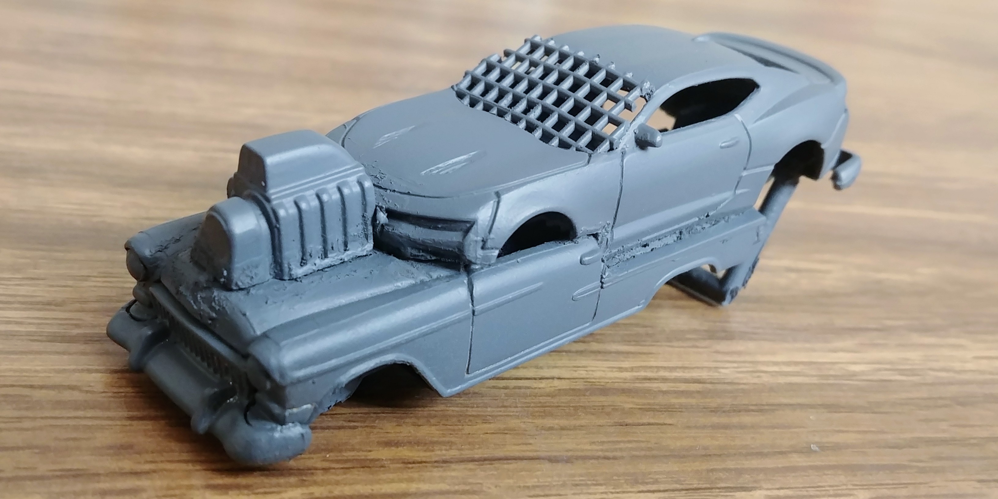 Gaslands kitbashed car