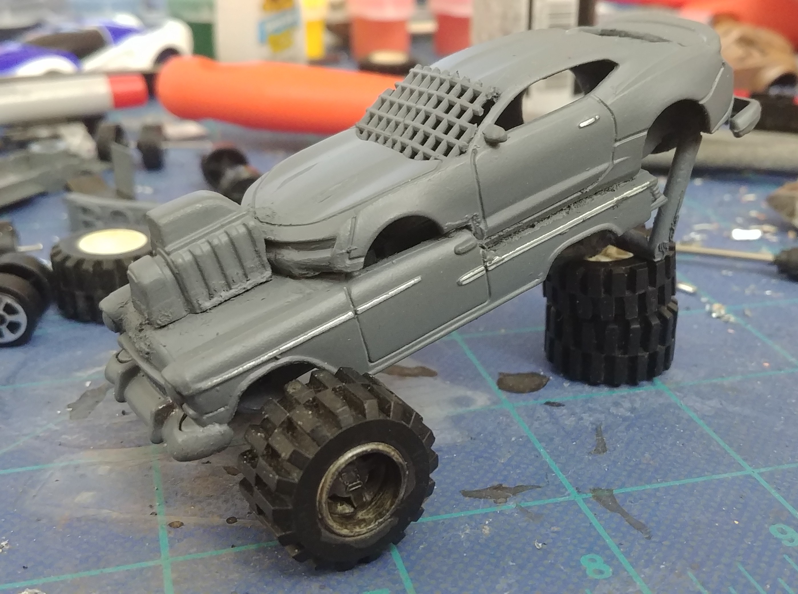 Gaslands kitbashed car