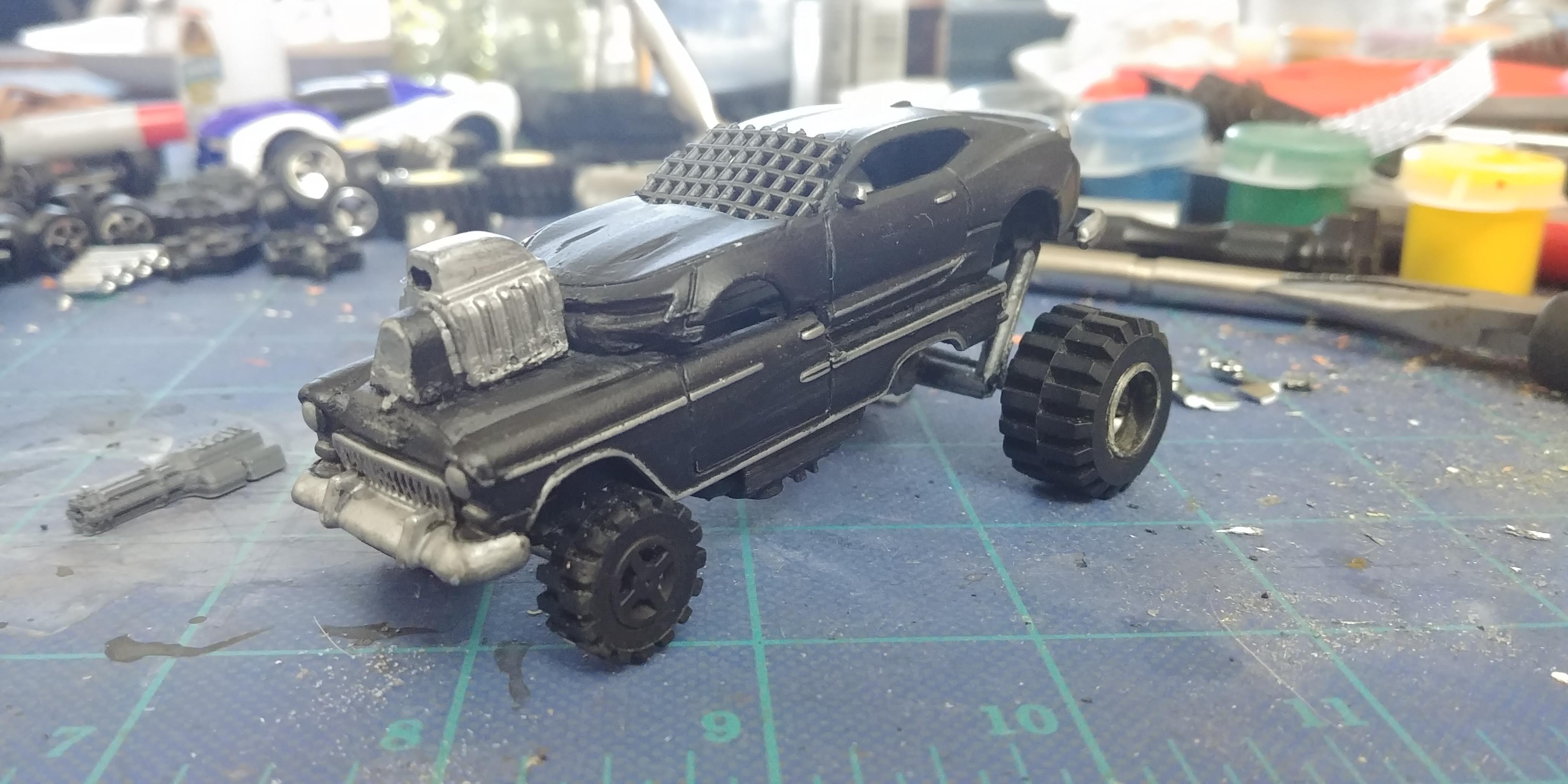 Gaslands kitbashed car