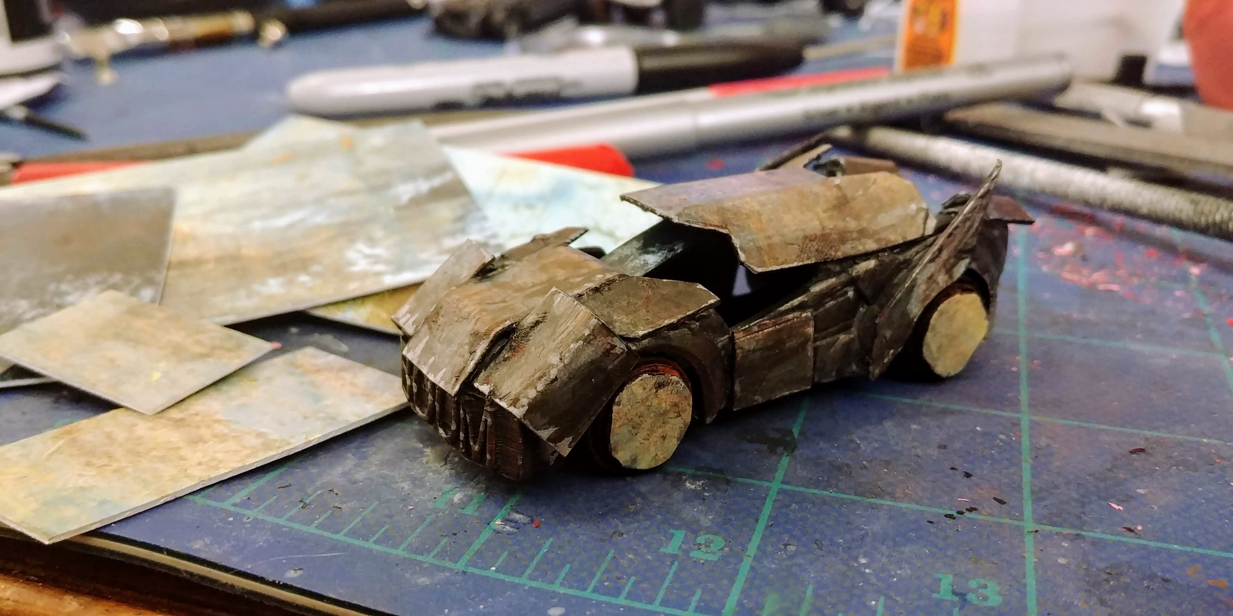 Gaslands kitbashed car