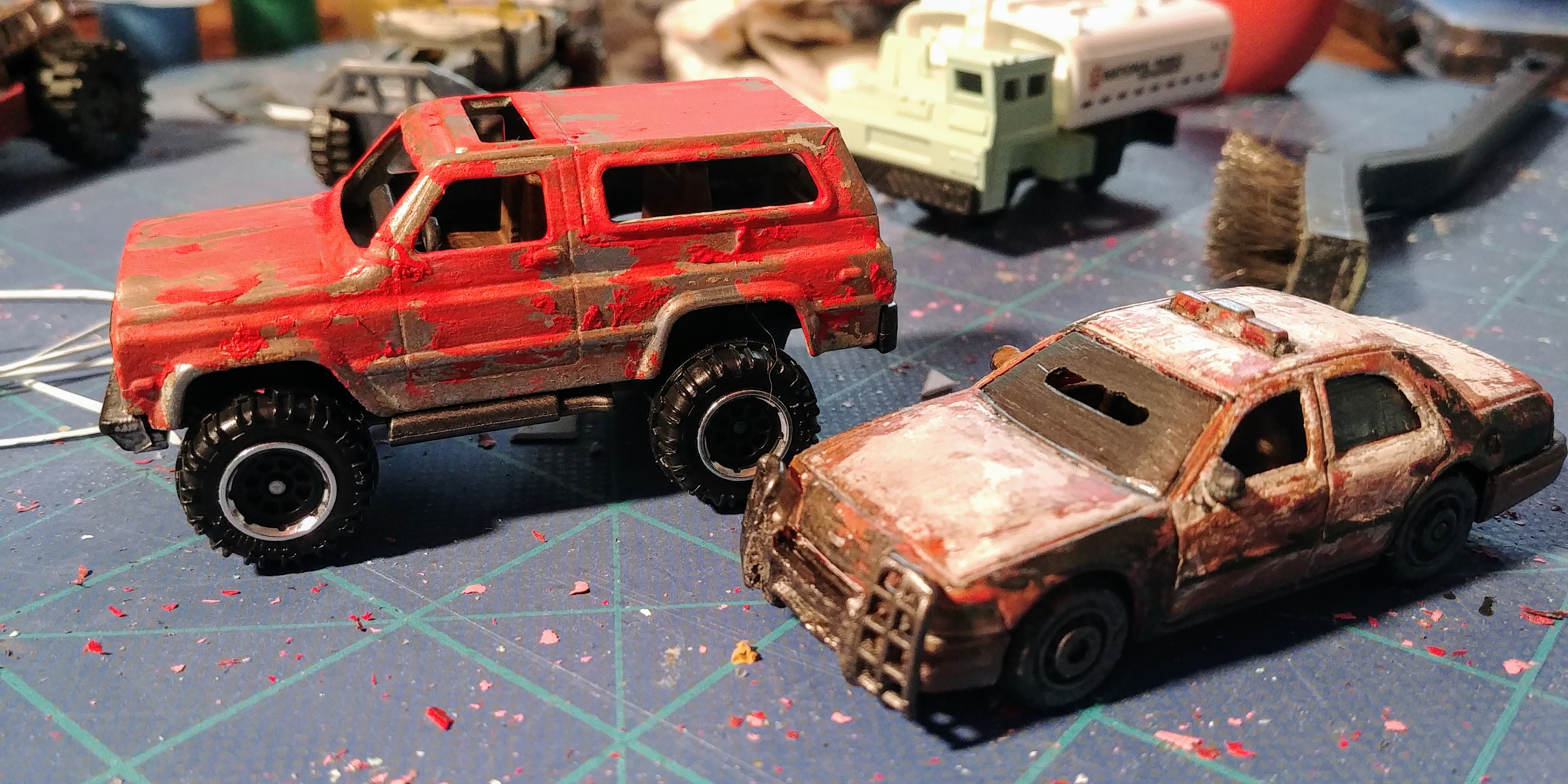 Gaslands kitbashed car