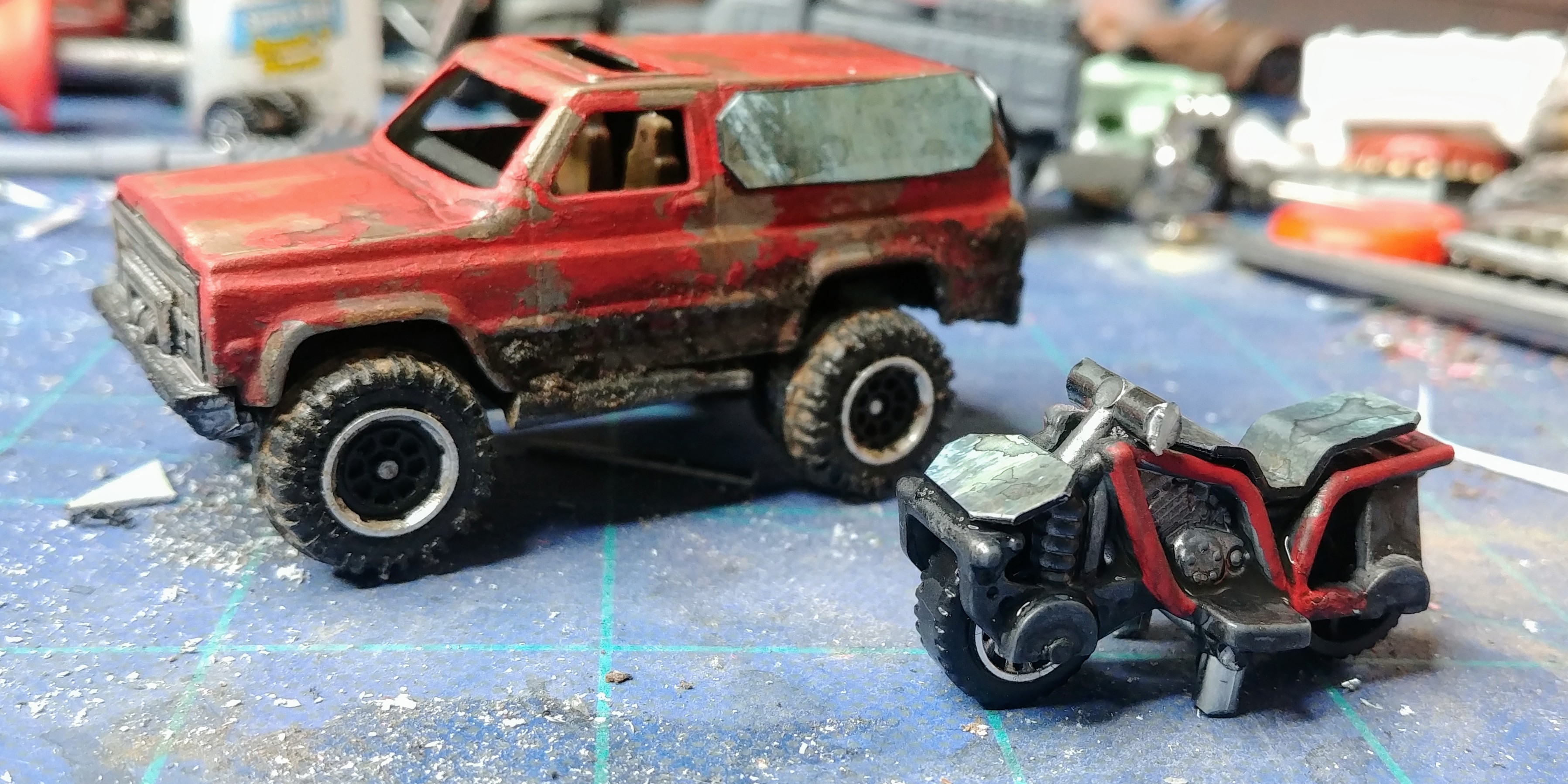 Gaslands kitbashed car