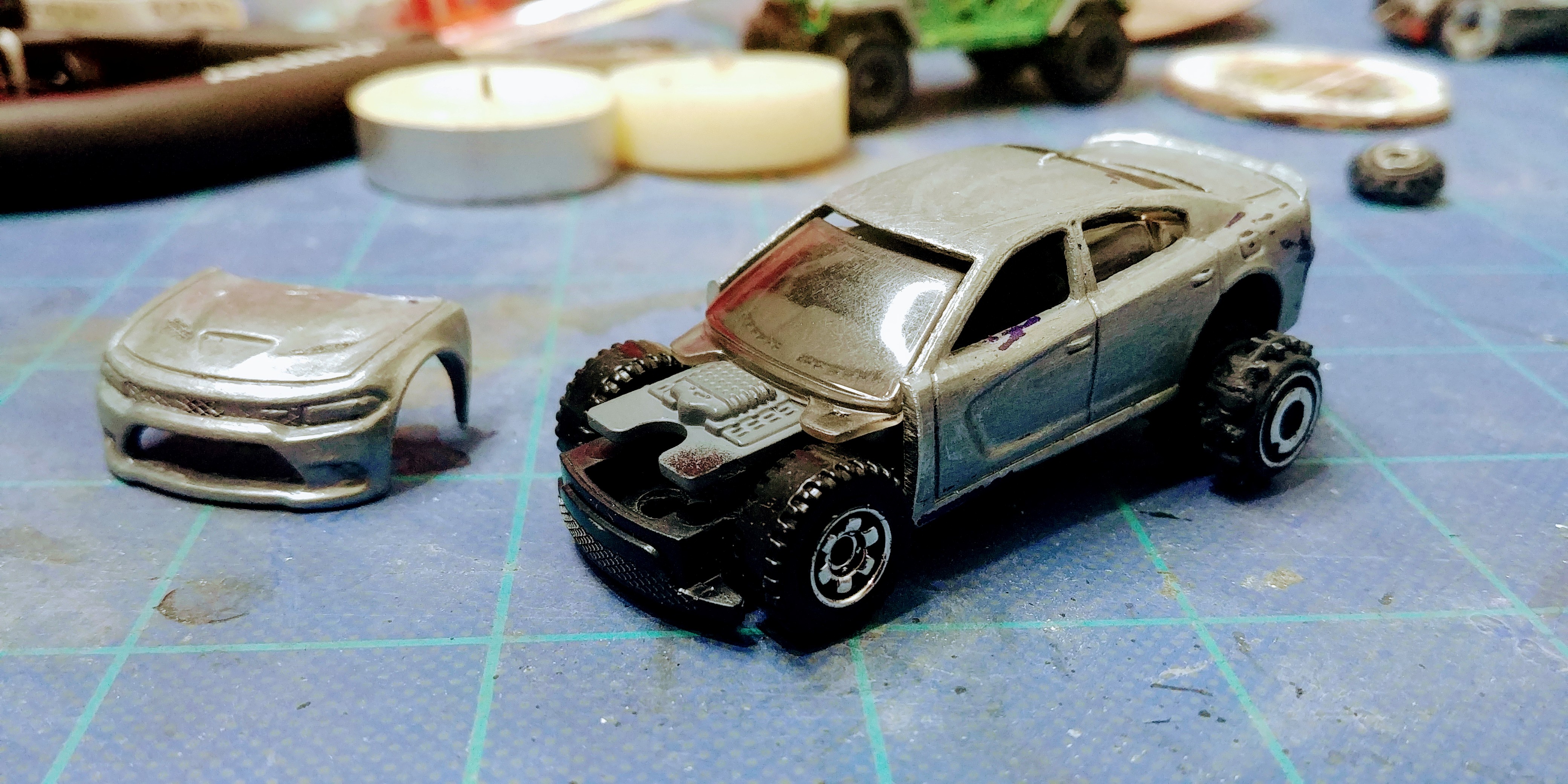 Gaslands kitbashed car