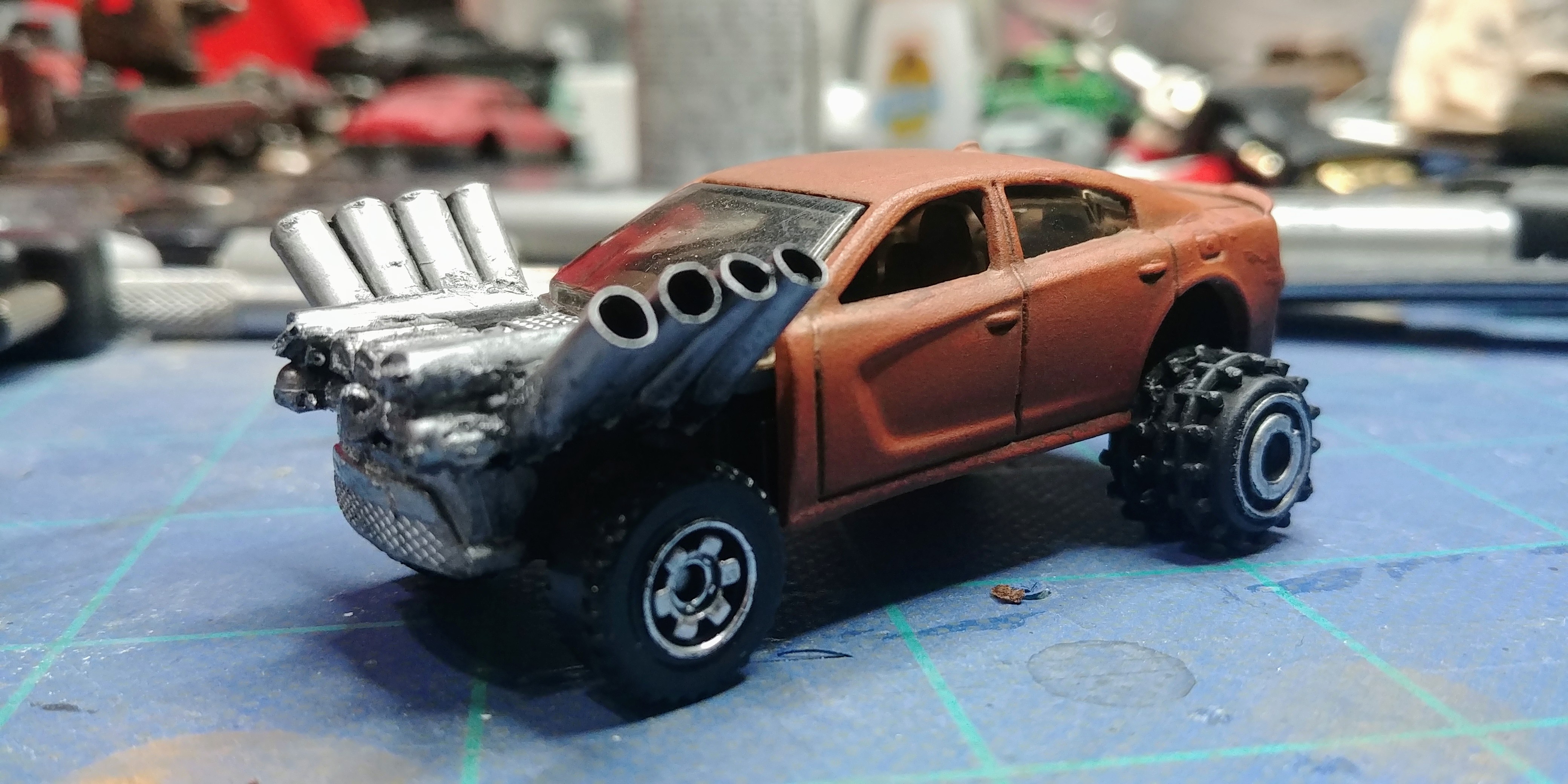 Gaslands kitbashed car