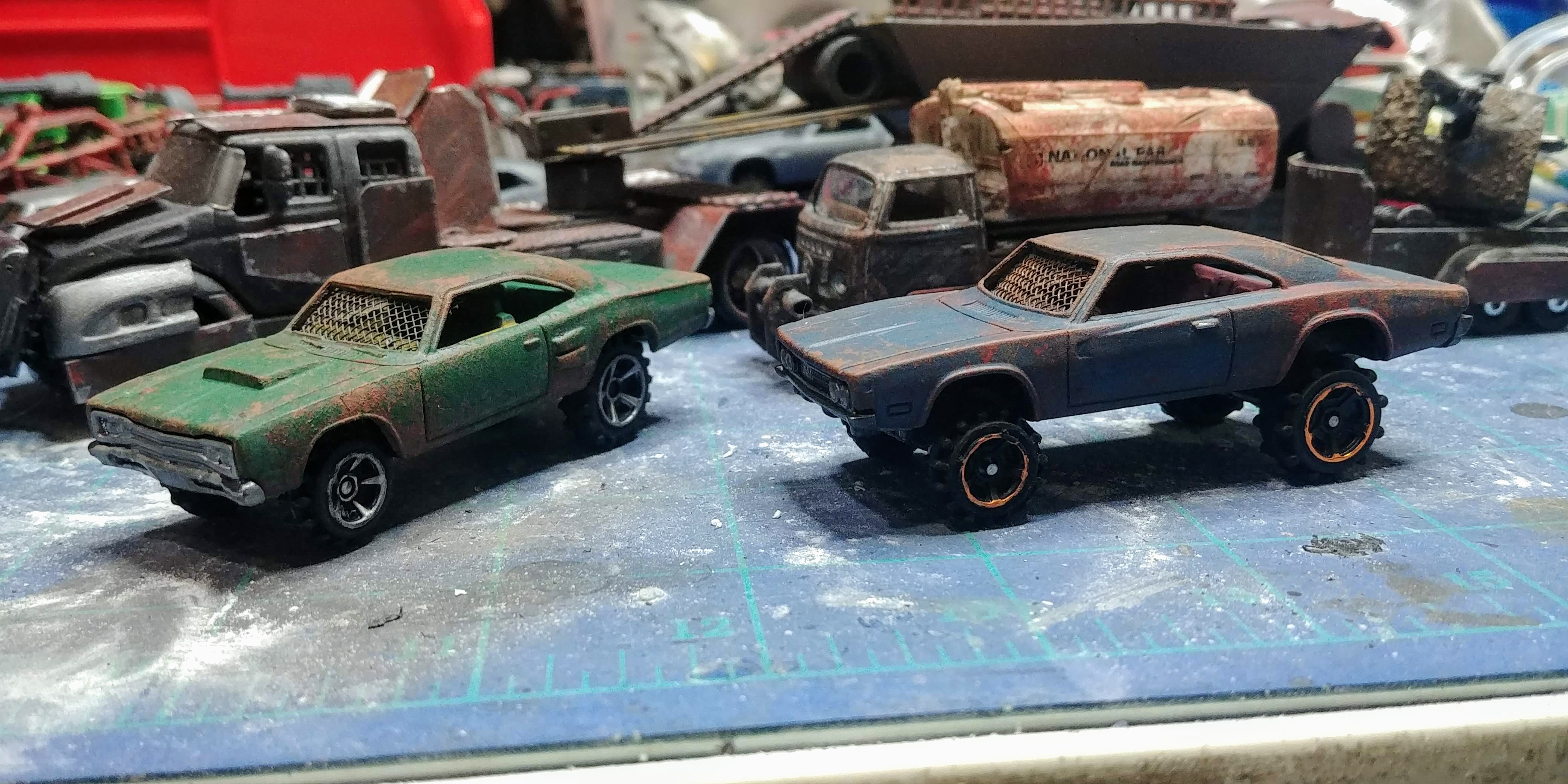 Gaslands kitbashed car